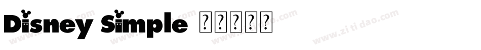 Disney Simple字体转换